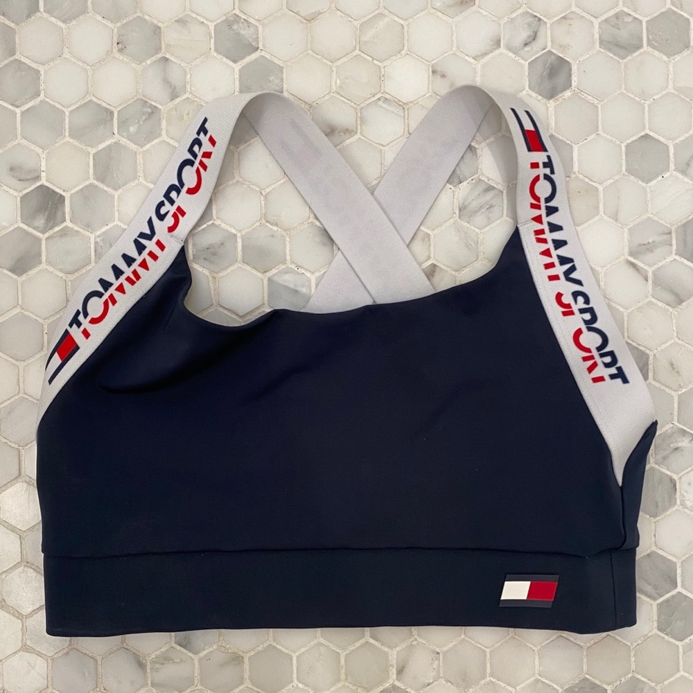 Navy Tommy Sport Sports Bra
